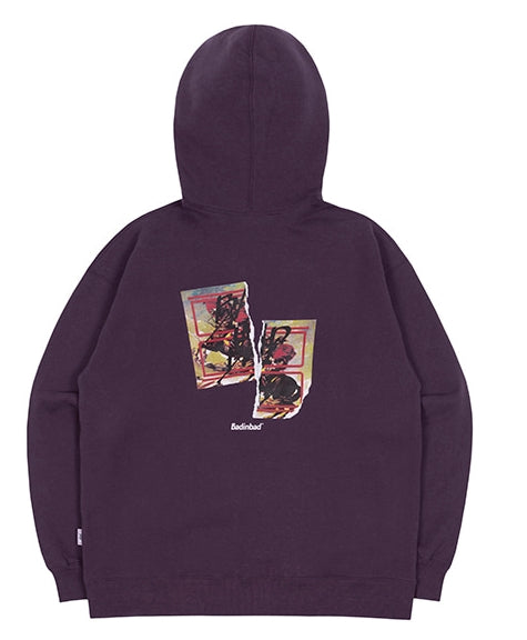ベドインベド(BADINBAD) NAPOLEON GALLERY HOODIE_DEEP PURPLE