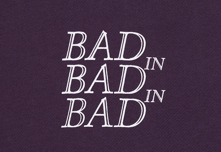 ベドインベド(BADINBAD) NAPOLEON GALLERY HOODIE_DEEP PURPLE