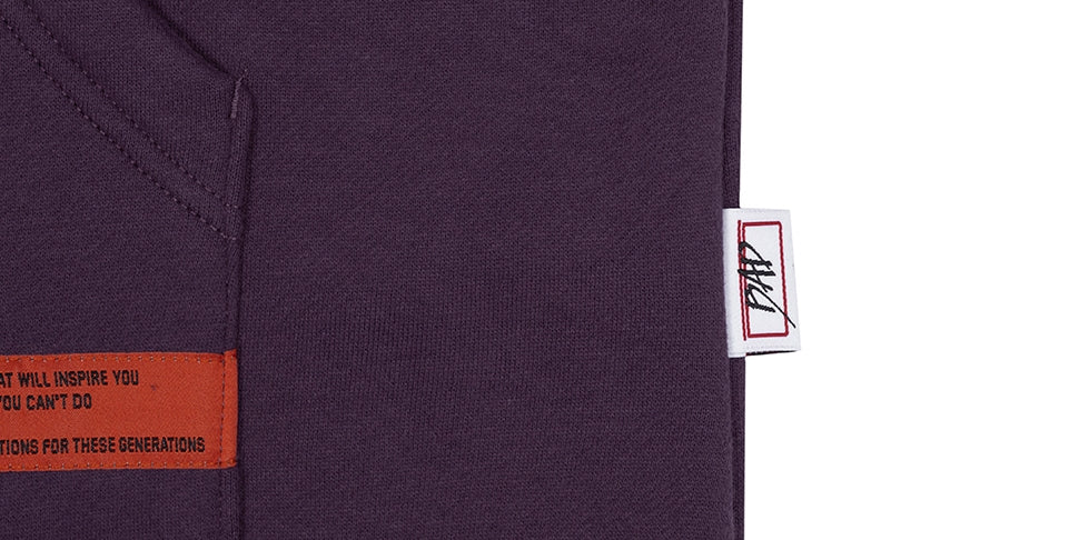 ベドインベド(BADINBAD) NAPOLEON GALLERY HOODIE_DEEP PURPLE