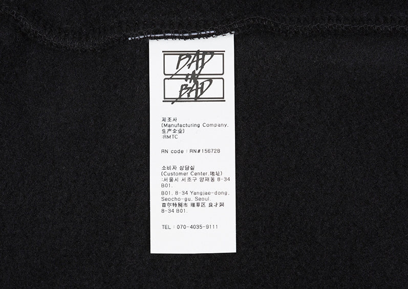 ベドインベド(BADINBAD) NAPOLEON GALLERY HOODIE_BLACK