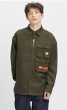ベドインベド(BADINBAD)  MULTI POCKET SHIRT_KHAKI