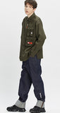 ベドインベド(BADINBAD)  MULTI POCKET SHIRT_KHAKI