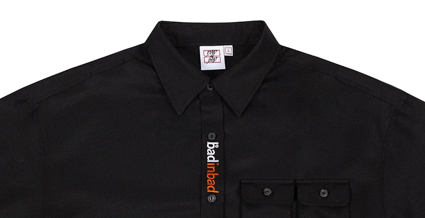 ベドインベド(BADINBAD)  MULTI POCKET SHIRT_BLACK