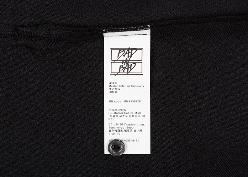 ベドインベド(BADINBAD)  MULTI POCKET SHIRT_BLACK