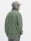 ベドインベド(BADINBAD)  LEOPARD KNITTED TURTLENECK_SAGE GREEN