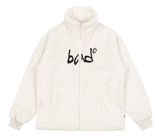 ベドインベド(BADINBAD)  HAND DRAWING FLEECE JACKET_OATMEAL