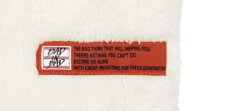 ベドインベド(BADINBAD)  HAND DRAWING FLEECE JACKET_OATMEAL