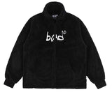 ベドインベド(BADINBAD)  HAND DRAWING FLEECE JACKET_BLACK