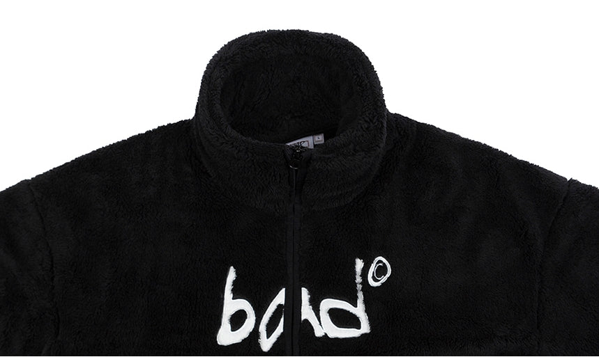 ベドインベド(BADINBAD)  HAND DRAWING FLEECE JACKET_BLACK