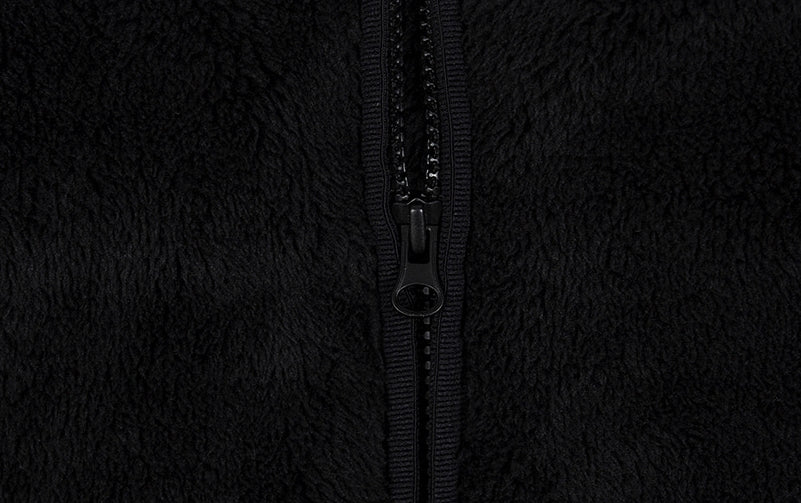 ベドインベド(BADINBAD)  HAND DRAWING FLEECE JACKET_BLACK