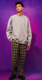 ティーダブリューエヌ(TWN)  GEOMETRY SWEAT SHIRT GREY STMT3300