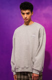 ティーダブリューエヌ(TWN)  GEOMETRY SWEAT SHIRT GREY STMT3300
