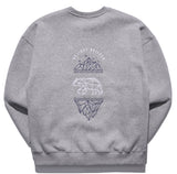 ティーダブリューエヌ(TWN)  GEOMETRY SWEAT SHIRT GREY STMT3300