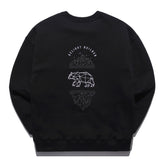 ティーダブリューエヌ(TWN)  GEOMETRY SWEAT SHIRT BLACK STMT3300