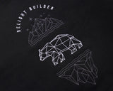 ティーダブリューエヌ(TWN)  GEOMETRY SWEAT SHIRT BLACK STMT3300