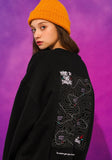 ティーダブリューエヌ(TWN)  MAPFIND SWEAT SHIRT BLACK STMT3303