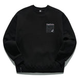 ティーダブリューエヌ(TWN)  MAPFIND SWEAT SHIRT BLACK STMT3303