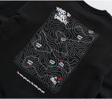 ティーダブリューエヌ(TWN)  MAPFIND SWEAT SHIRT BLACK STMT3303