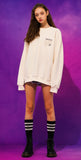 ティーダブリューエヌ(TWN)  MAPFIND SWEAT SHIRT IVORY STMT3303