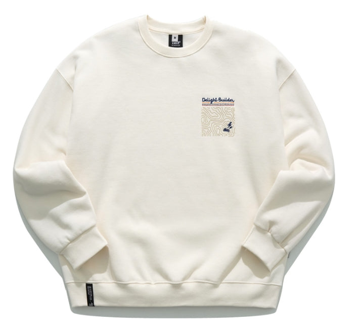 ティーダブリューエヌ(TWN)  MAPFIND SWEAT SHIRT IVORY STMT3303
