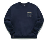 ティーダブリューエヌ(TWN)  MAPFIND SWEAT SHIRT NAVY STMT3303