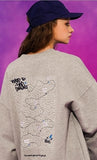 ティーダブリューエヌ(TWN)  MAPFIND SWEAT SHIRT GREY STMT3303