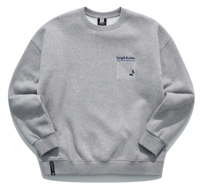 ティーダブリューエヌ(TWN)  MAPFIND SWEAT SHIRT GREY STMT3303