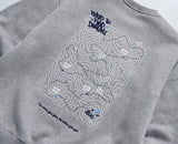 ティーダブリューエヌ(TWN)  MAPFIND SWEAT SHIRT GREY STMT3303