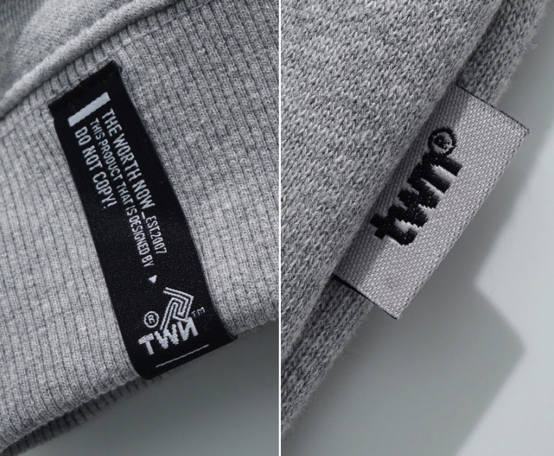 ティーダブリューエヌ(TWN)  MAPFIND SWEAT SHIRT GREY STMT3303