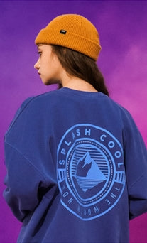 ティーダブリューエヌ(TWN)  ICEBERG PIGMENT SWEAT SHIRT CLASSIC BLUE STMT3295