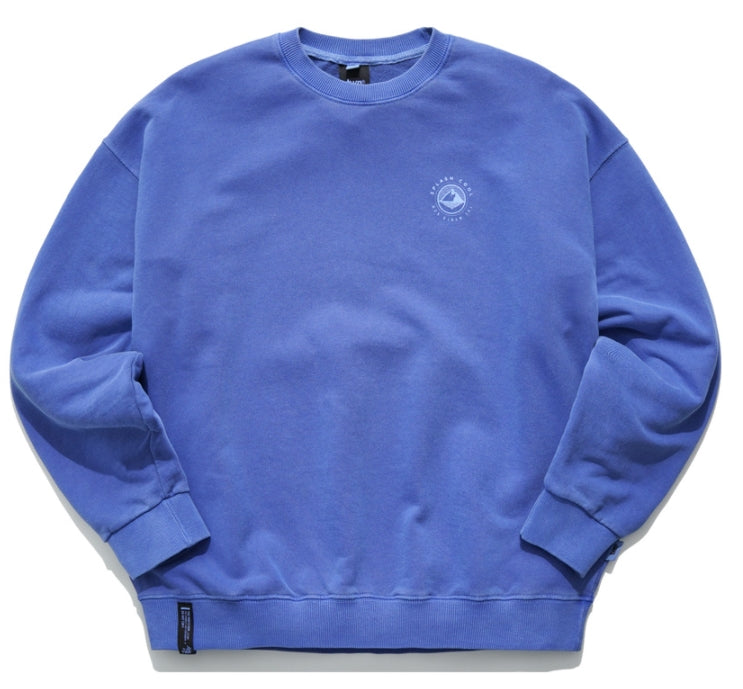 ティーダブリューエヌ(TWN)  ICEBERG PIGMENT SWEAT SHIRT CLASSIC BLUE STMT3295