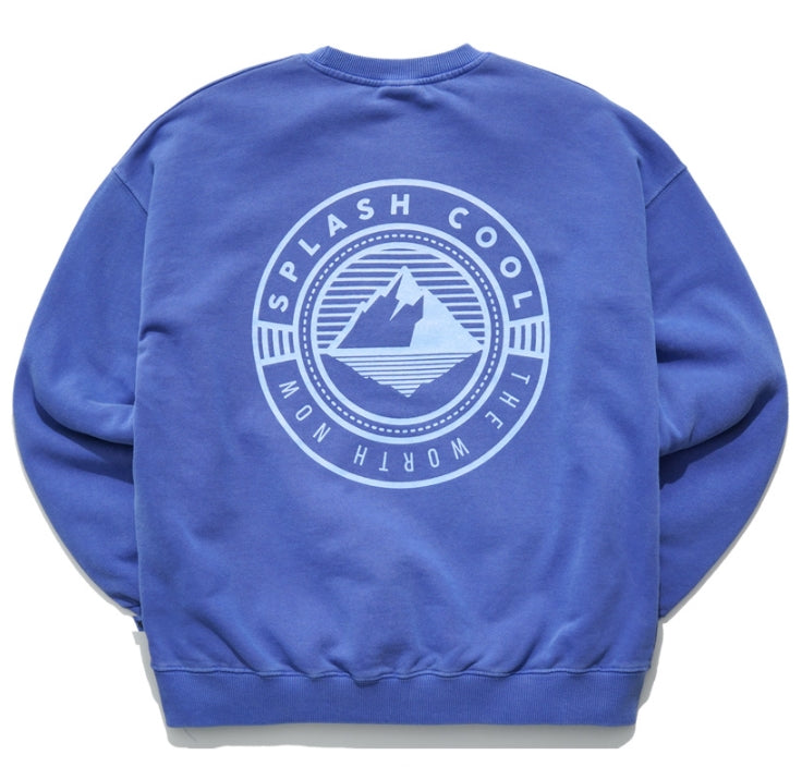 ティーダブリューエヌ(TWN)  ICEBERG PIGMENT SWEAT SHIRT CLASSIC BLUE STMT3295