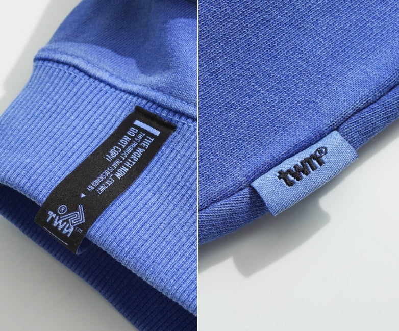 ティーダブリューエヌ(TWN)  ICEBERG PIGMENT SWEAT SHIRT CLASSIC BLUE STMT3295