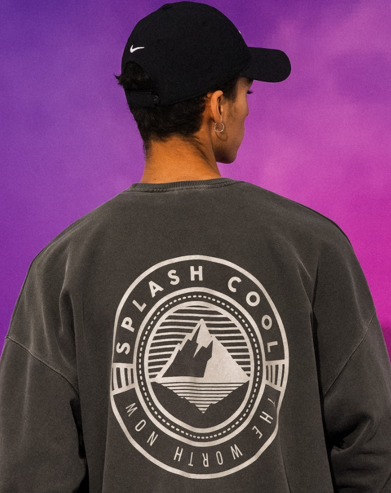 ティーダブリューエヌ(TWN)  ICEBERG PIGMENT SWEAT SHIRT DEEP GREY STMT3295