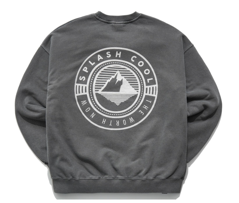 ティーダブリューエヌ(TWN)  ICEBERG PIGMENT SWEAT SHIRT DEEP GREY STMT3295