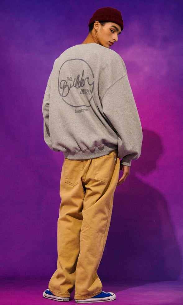 ティーダブリューエヌ(TWN)  BUILDERONE SWEAT SHIRT GREY STMT3294