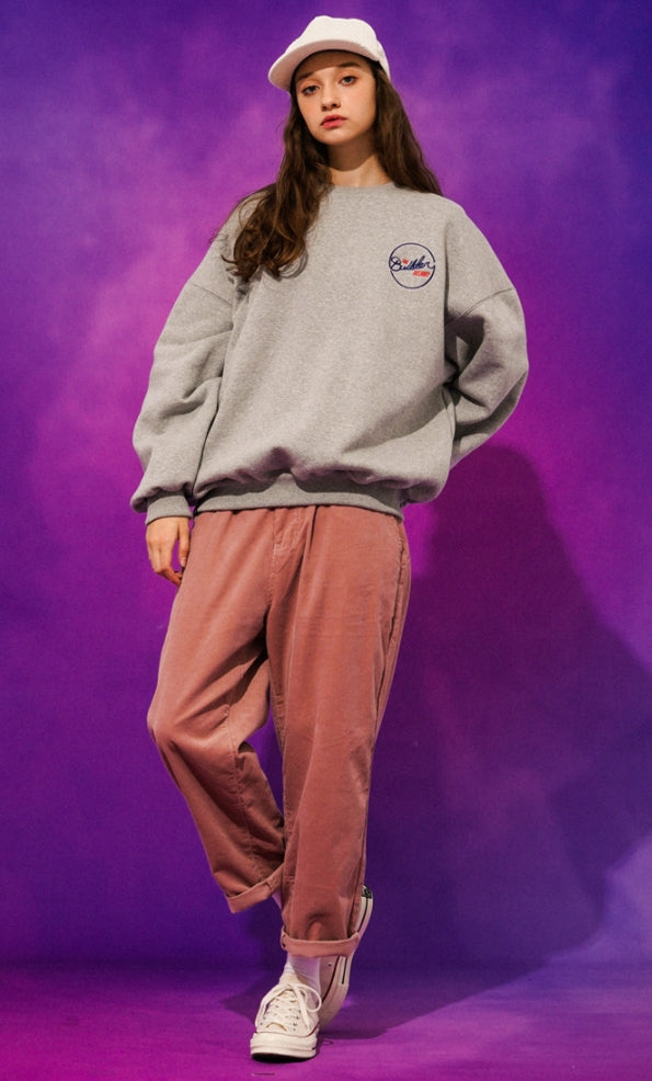 ティーダブリューエヌ(TWN)  BUILDERONE SWEAT SHIRT GREY STMT3294