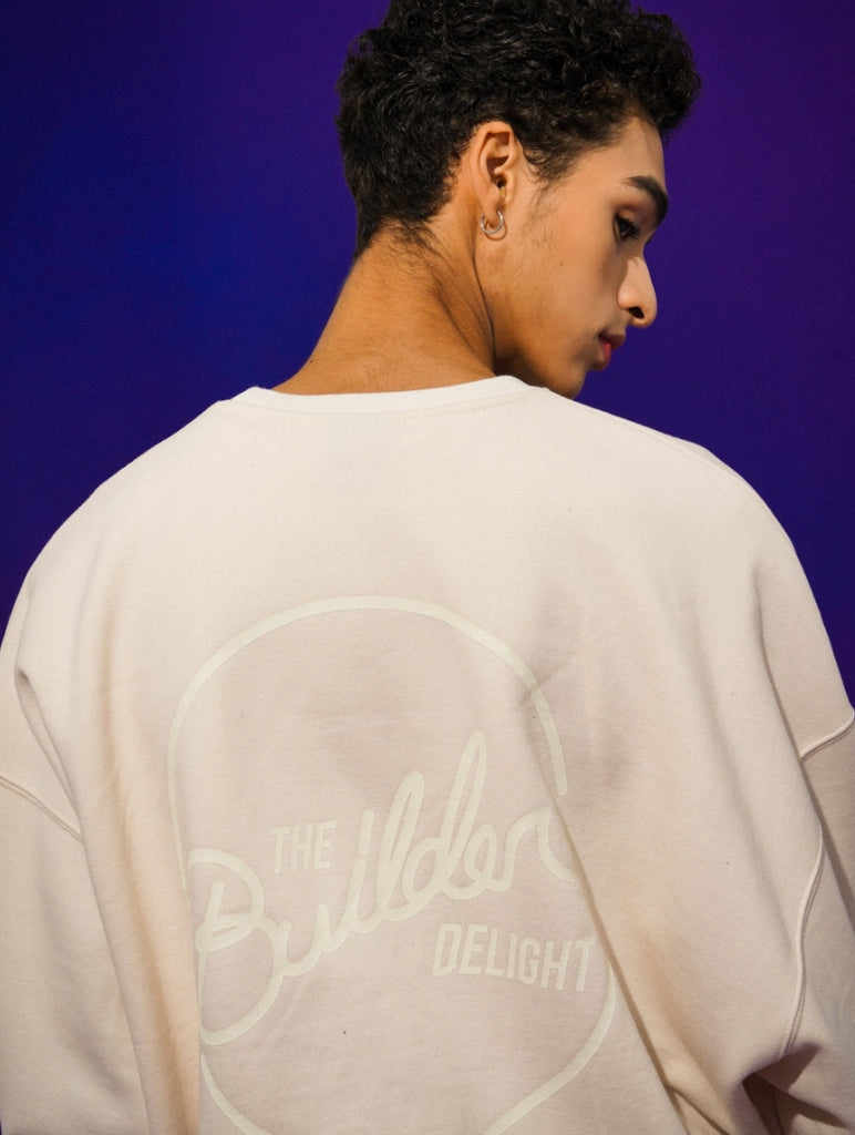 ティーダブリューエヌ(TWN)  BUILDERONE SWEAT SHIRT IVORY STMT3294