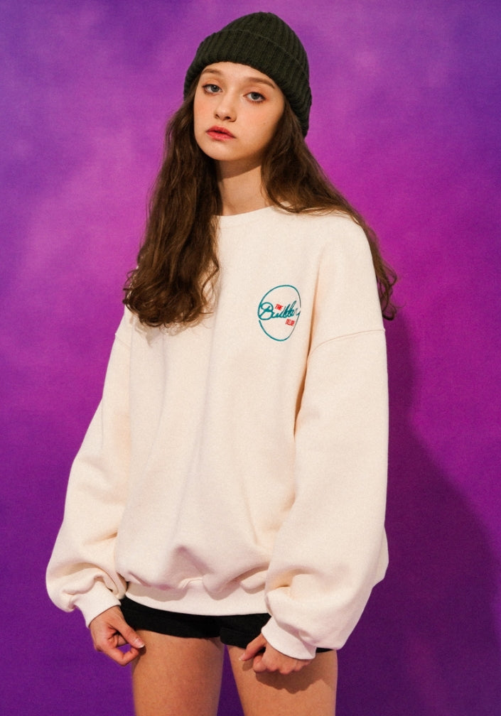 ティーダブリューエヌ(TWN)  BUILDERONE SWEAT SHIRT IVORY STMT3294