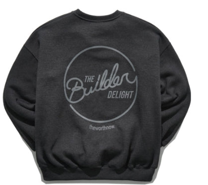 ティーダブリューエヌ(TWN)  BUILDERONE SWEAT SHIRT DEEP CHARCOAL STMT3294