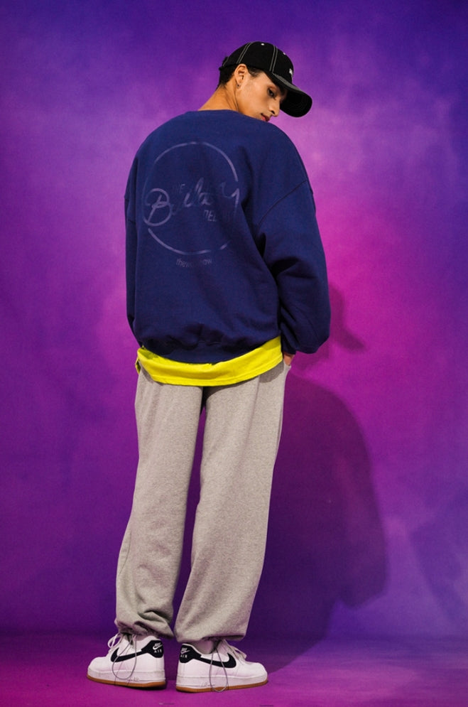 ティーダブリューエヌ(TWN)  BUILDERONE SWEAT SHIRT NAVY STMT3294