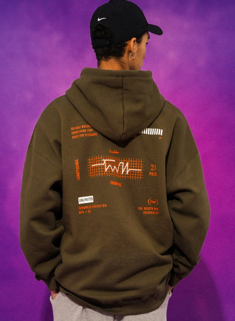 ティーダブリューエヌ(TWN)  RPM HOODIE KAHKI SHHD3302