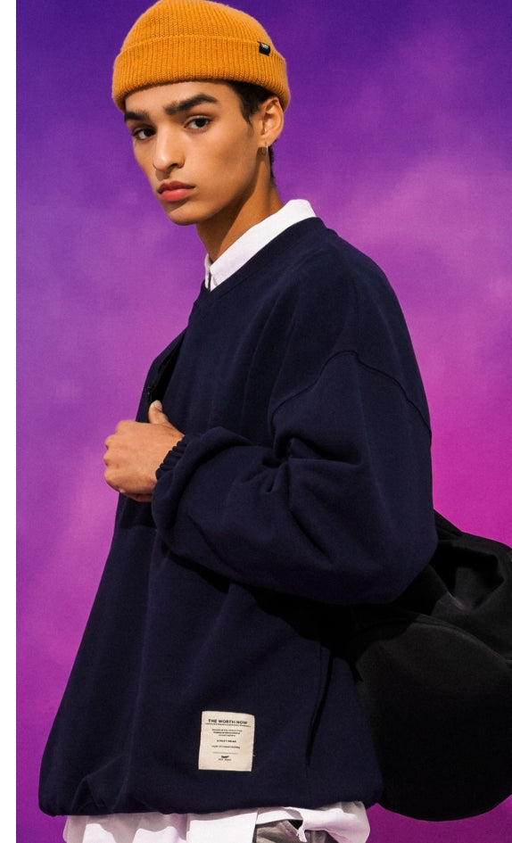 ティーダブリューエヌ(TWN)  MITTY SWEAT SHIRT NAVY LMMT3298