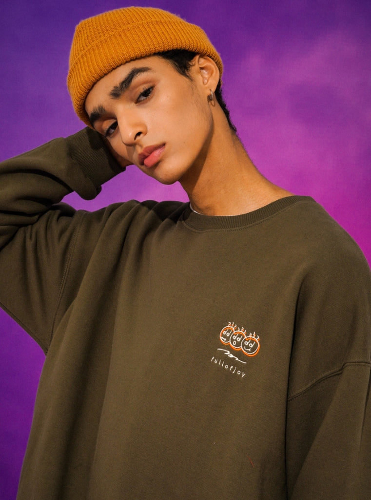 ティーダブリューエヌ(TWN)  TERRI SWEAT SHIRT KHAKI JEMT3297