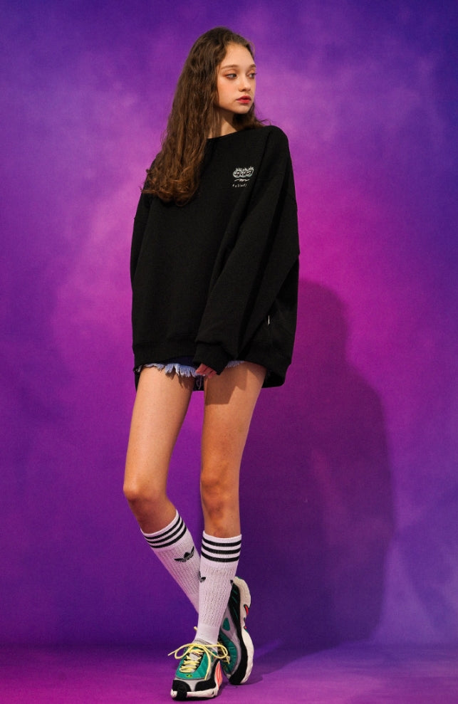 ティーダブリューエヌ(TWN)  TERRI SWEAT SHIRT BLACK JEMT3297