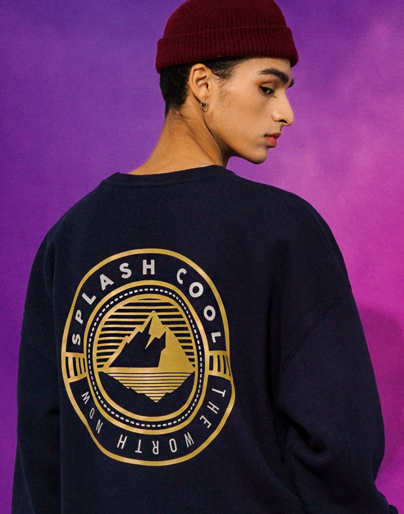 ティーダブリューエヌ(TWN)  ICEBERG SWEAT SHIRT NAVY STMT3296