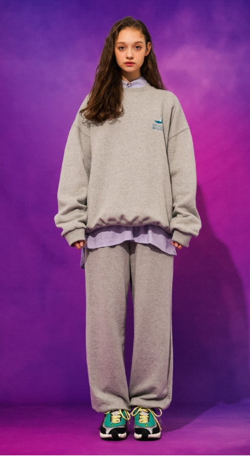 ティーダブリューエヌ(TWN)  DUSK SWEAT SHIRT GREY LMMT3299