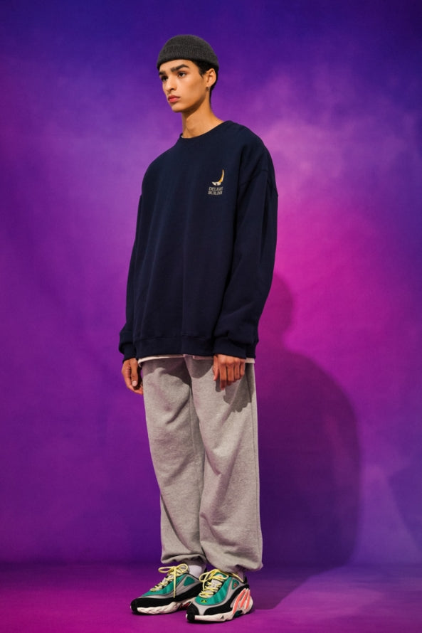 ティーダブリューエヌ(TWN)  DUSK SWEAT SHIRT NAVY LMMT3299