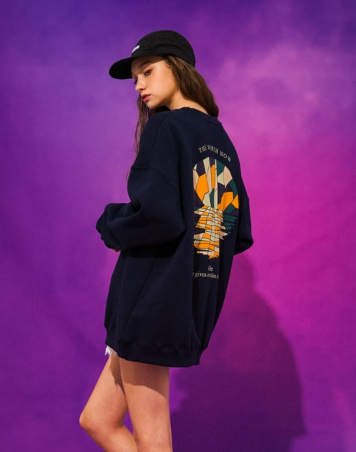 ティーダブリューエヌ(TWN)  DUSK SWEAT SHIRT NAVY LMMT3299