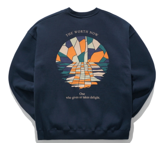 ティーダブリューエヌ(TWN)  DUSK SWEAT SHIRT NAVY LMMT3299